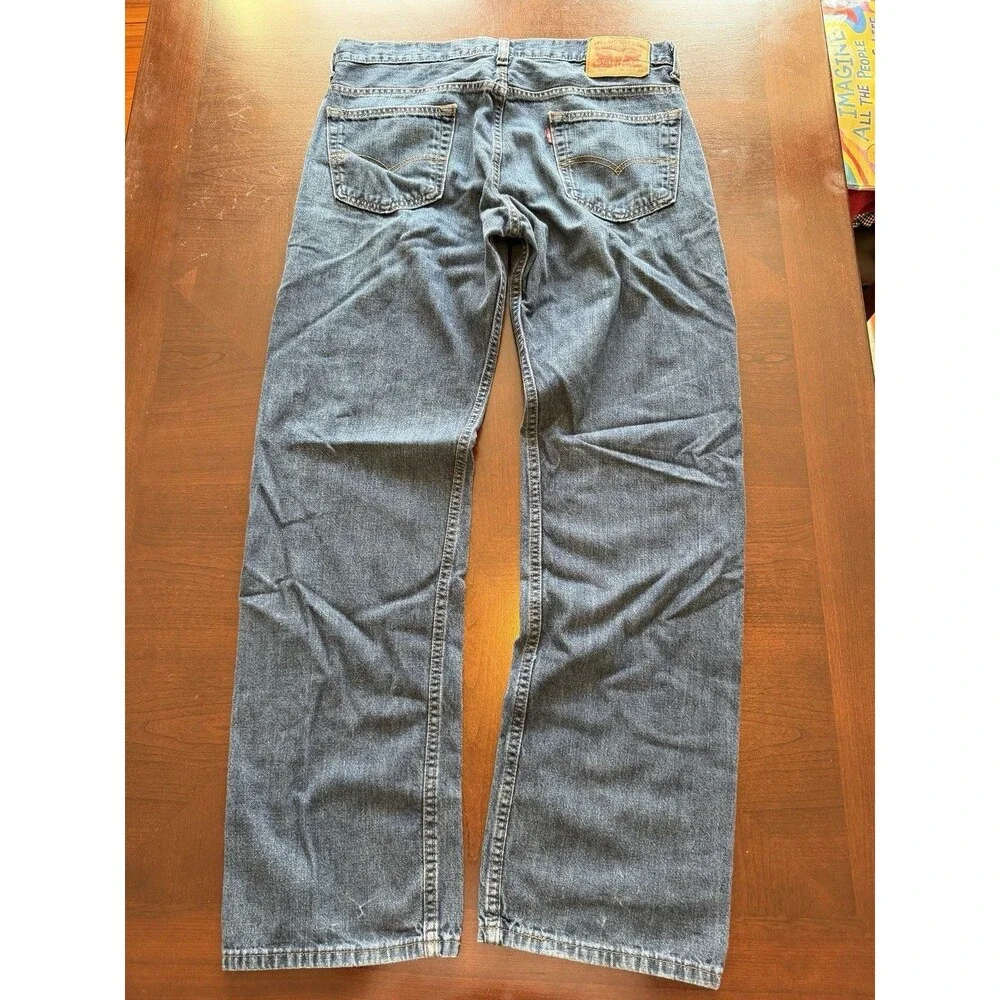 Levis 569 Mens 33x34 Loose Straight Fit Men's Jeans Classic Straight Leg